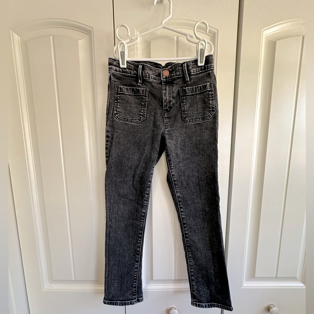 Crewcuts straight leg front pocket jeans - girls sz 10 - worn 1x - edgy & cute!!